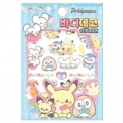 POKEMON Pokepiece Body Deco Sticker