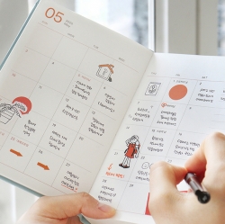 2026 PRISM LEATHER B6 DAILY DIARY