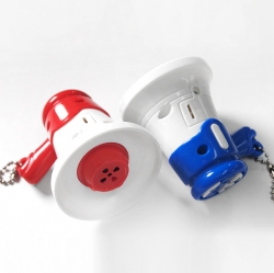 mini mega-phone keyring