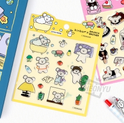 kinbor x Brunch Brother Epoxy Sticker 10ea