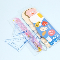 kinbor x Brunch Brother 15cm Ruler Protractor Set, Random