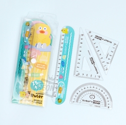 kinbor x Brunch Brother 15cm Ruler Protractor Set, Random