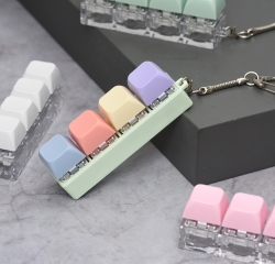 Emotional Pastel Keycap Keyring Keyholder Keychain Stress Relief Click Keyboard