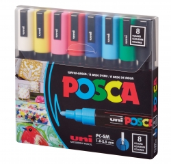 Uni POSCA PC-5M 8-Color Set