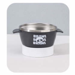Brawl Stars Color Feeding Bottle Cleaner Stainless Steel Bowl (Charcoal)