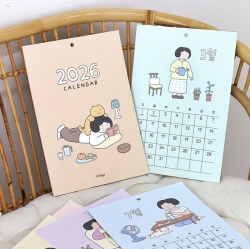 2026 Daily A4 Wall Calendar - Poster illust