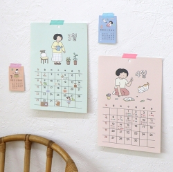 2026 Daily A4 Wall Calendar - Poster illust