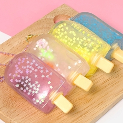 Sparkling Ice Cream Squishy Keyring, Random
