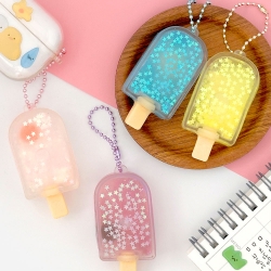 Sparkling Ice Cream Squishy Keyring, Random