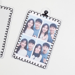 Big size 4 cut photo holder smile
