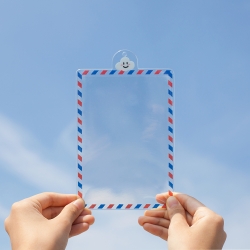 Big size 4 cut photo holder smile