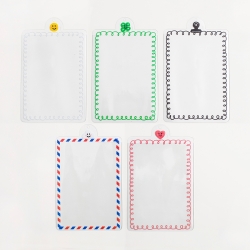 Big size 4 cut photo holder smile