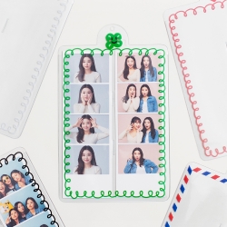 Double 4 cut photo holder smile