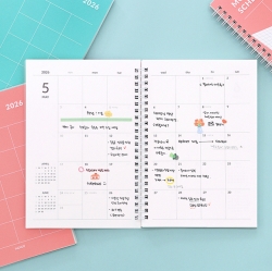 2026 Gi-Bon A5 Monthly Scheduler