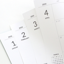 2026 Gi-Bon A5 Monthly Scheduler