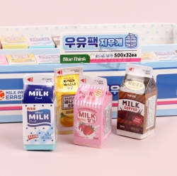Milk Pack Eraser, Sets of 32PCS