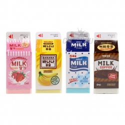Milk Pack Eraser, Sets of 32PCS
