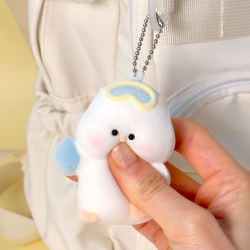 Soft Fluffy Duck Squishy Keyring, Random