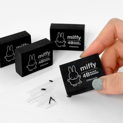 Miffy 4B Black Eraser, 36pcs