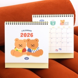 Dancing Bear 2026 Desk Calendar