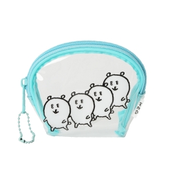 Damgom Mint Half-Moon Clear Pouch