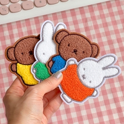 Miffy Fluffy Patch Sticker,Random