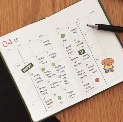 2026 PRISM LEATHER A6 POCKET DIARY