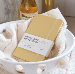 2026 PRISM LEATHER A6 POCKET DIARY