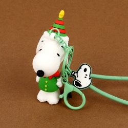 Peanuts Snoopy Christmas Figure Keyring, Random