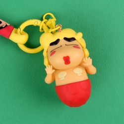 Crayon Shinchan Costume Figure Keyring, Random