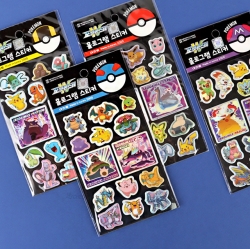 Pocket Monster W Hologram Sticker, Random