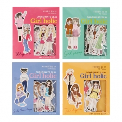 Girl Holic Coordinate Seal Sticker, Random