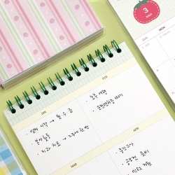 2026 Check & Fruits Desk Calendar